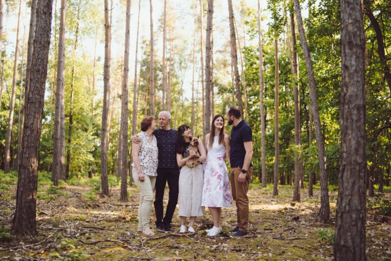 Rodinné focení v Hradci Králové v lesích v Roudničce